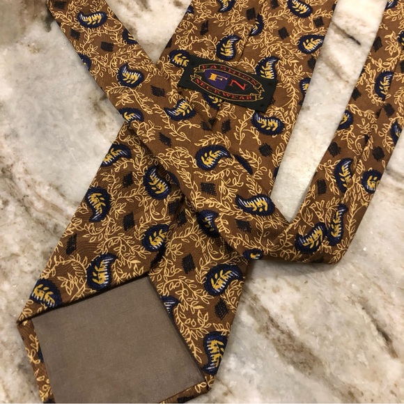 Men’s Neckties - Ten Ties in various colours, some 100% silk - Picture 2 of 11